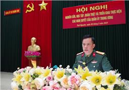 Đảng ủy Sư đoàn 346 tổ chức Hội nghị nghiên cứu, học tập, quán triệt và triển khai thực hiện các nghị quyết của Quân ủy Trung ương